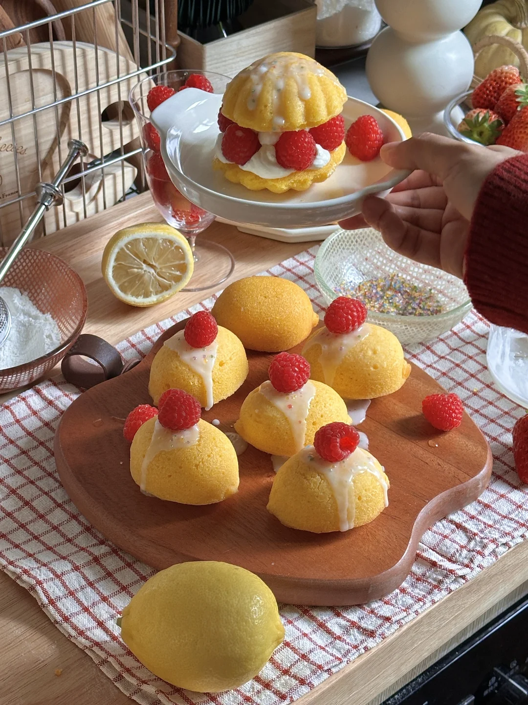 冬日厨房的漂亮下午茶｜柠檬玛德琳🍋