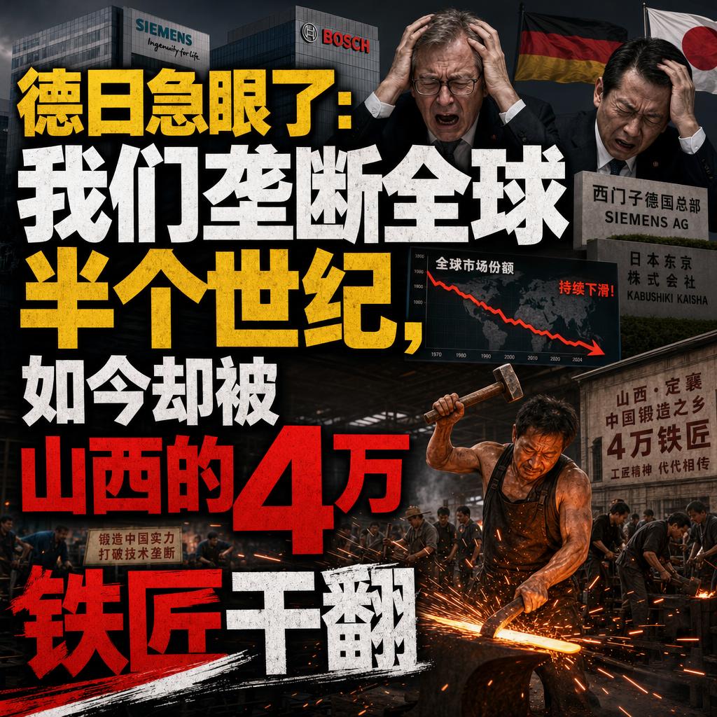 德日急眼了：垄断全球半个世纪的高端法兰市场，竟被山西定襄4万铁匠干翻了。
很多人