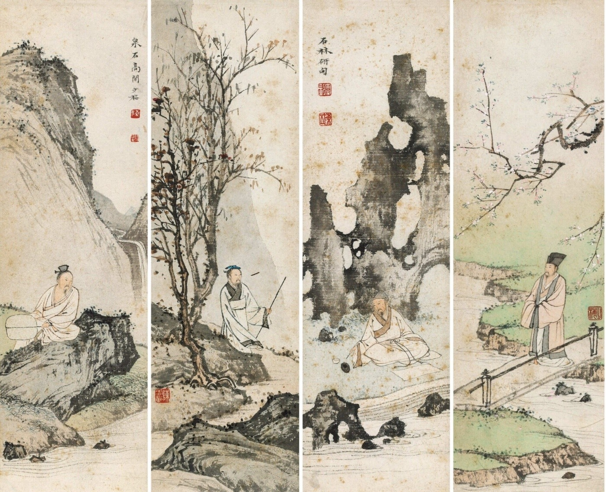【高士图】陈少梅早安 国画雅集[超话] ​​​