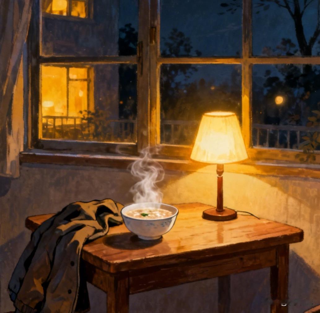 母亲从不会说动人情话，清晨温热粥汤，换季备好衣衫，深夜等候晚归的我。年少总嫌唠叨