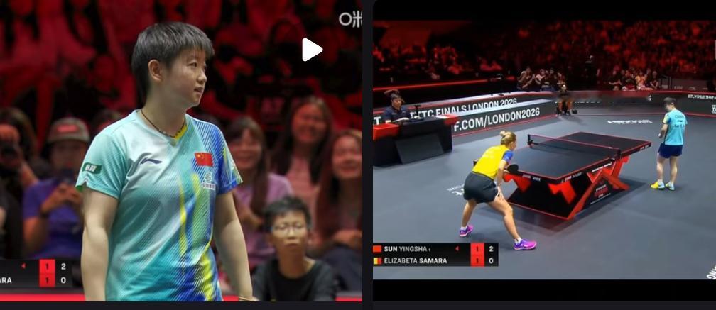 孙颖莎真的是大格局赢球赢心，提醒对手挑战鹰眼！
2月25日新加坡大满贯女单1/1