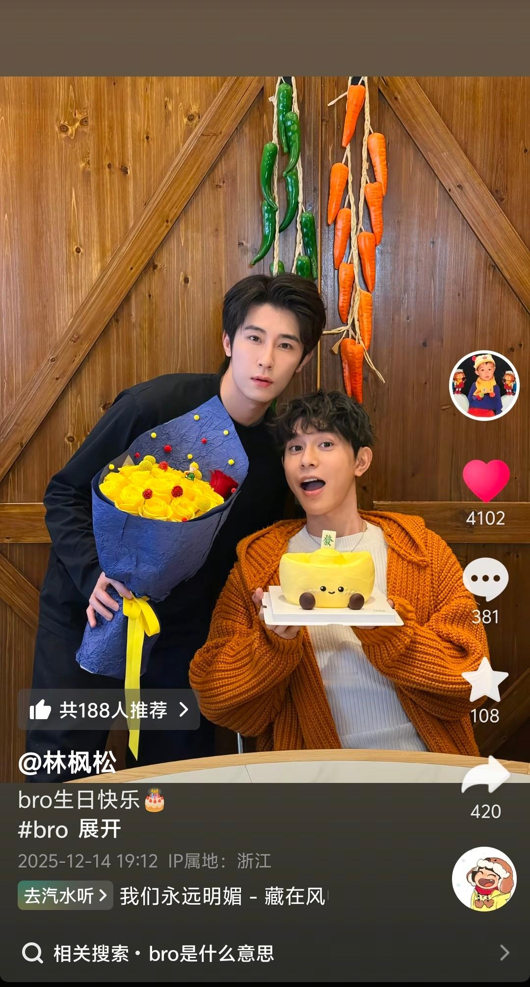 林枫松你麦麸还要带bro标签什么意思！ 