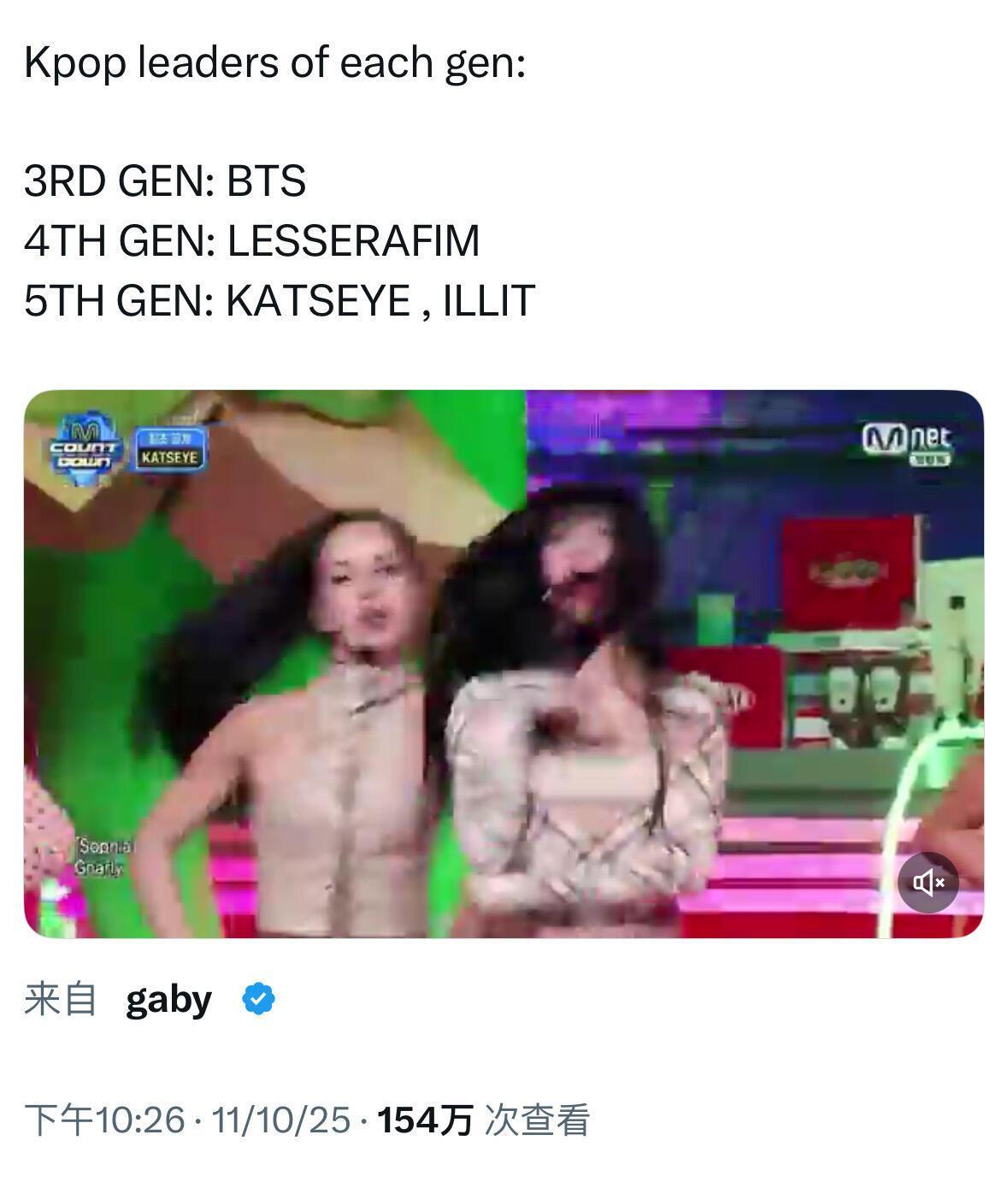 K-POP每代领军人物引起热议 