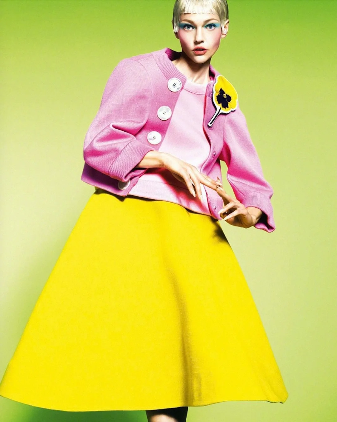 Sasha Pivovarova｜VOGUE 色彩斑斓