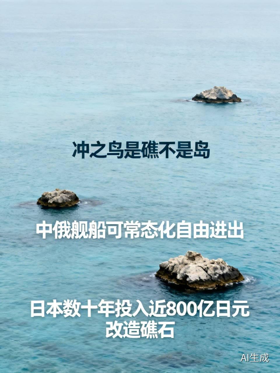 冲之鸟是礁不是岛，最痛苦的是日本，中俄舰船可常态化自由进出
依照《联合国海洋法公