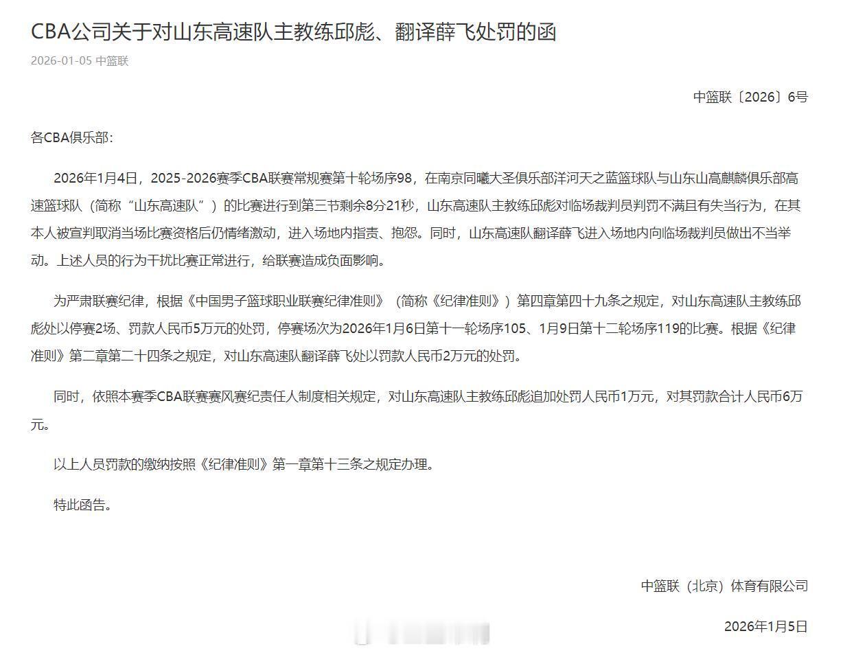 cba 想起杯赛山东球员场上对裁判说的：你们能不能提高点水平？ 