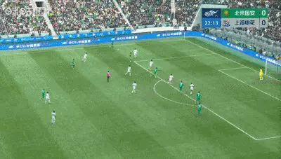 北京国安北京国安中超联赛 恩科洛洛助攻，张玉宁头球破门北京国安1-0上海申花 