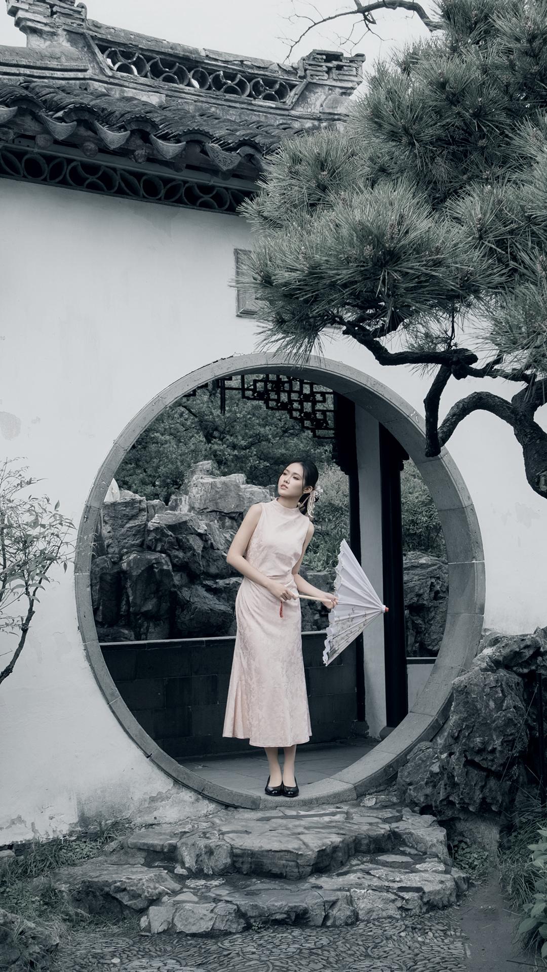 镜头下的东方美学 琵琶行中华娘湛江约拍