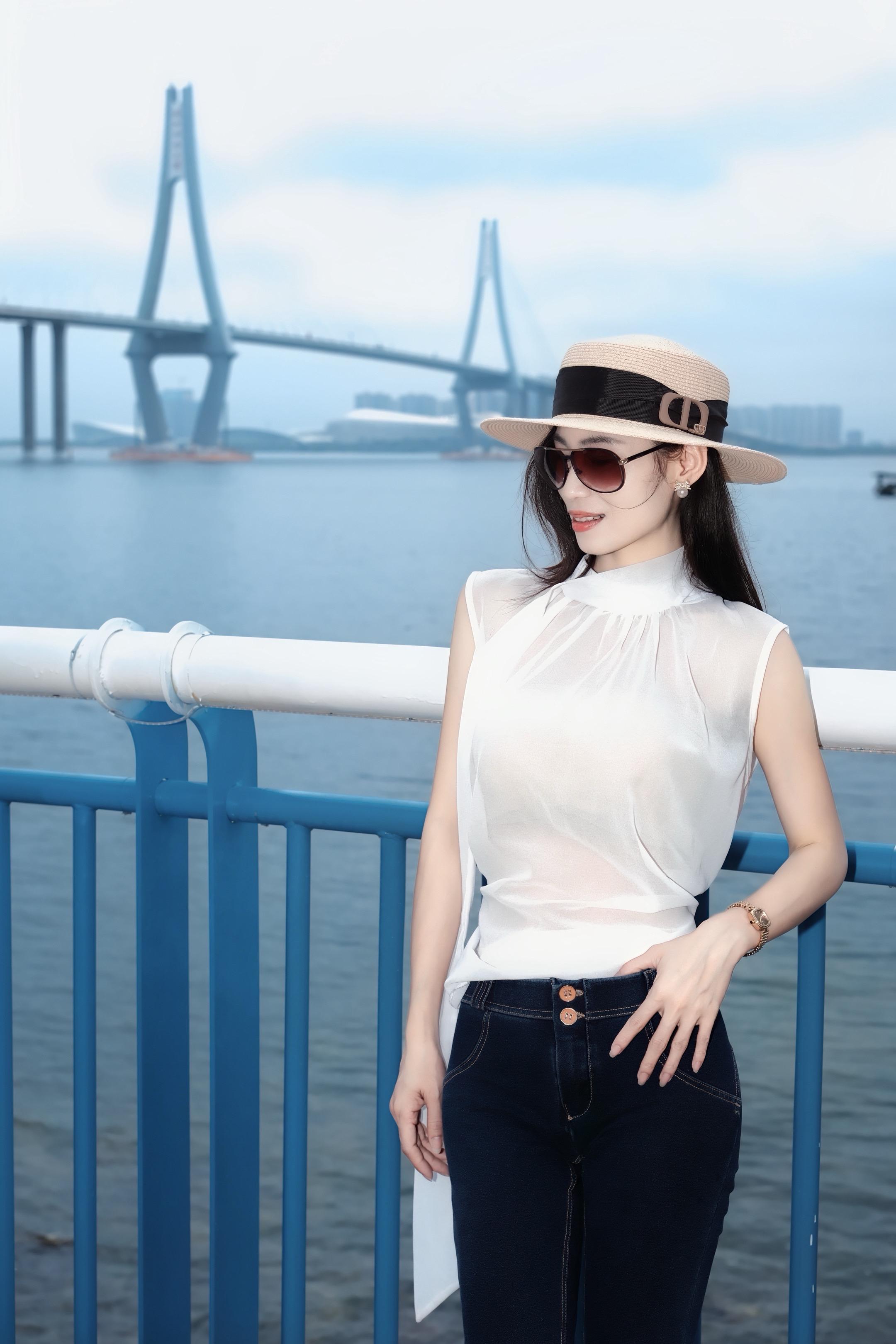 等等我先摆好造型 外拍 美女写真 出游 夏季