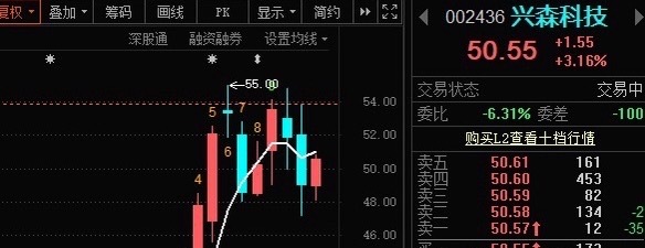 兴森科技002436📈利用波动做做T，降低成本，目前受5日线压制 