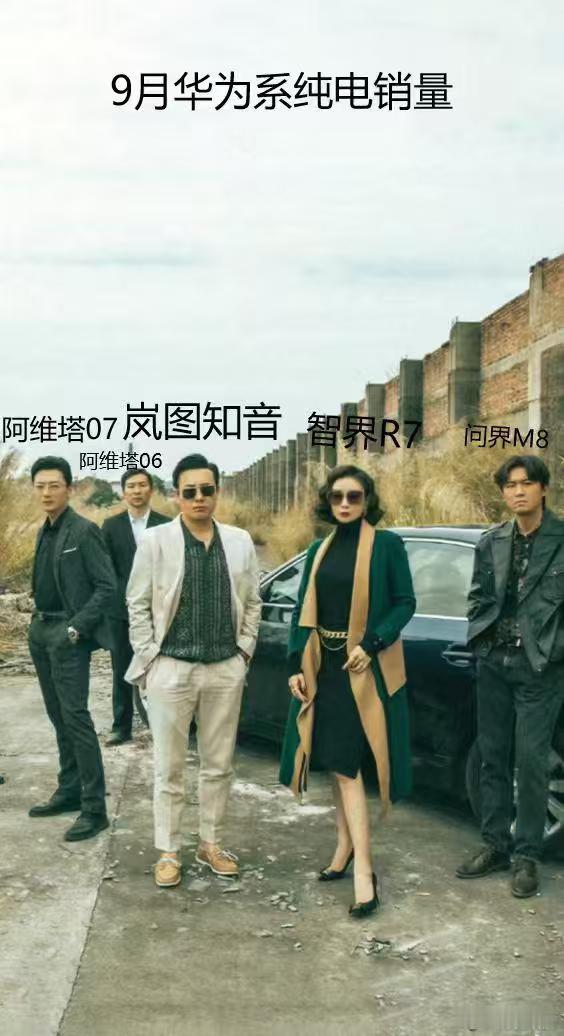 一图解读9月华系纯电销冠的实力从第一张图的布局就可以看出，九月份华为系纯电动车型