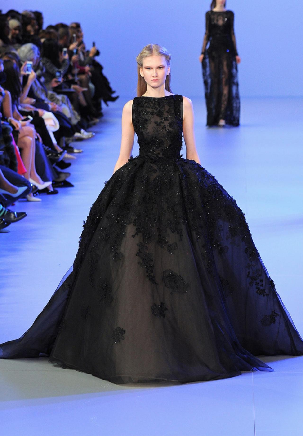Elie Saab 2014春夏高定系列，用一整季温柔马卡龙色系，勾勒出春日最治