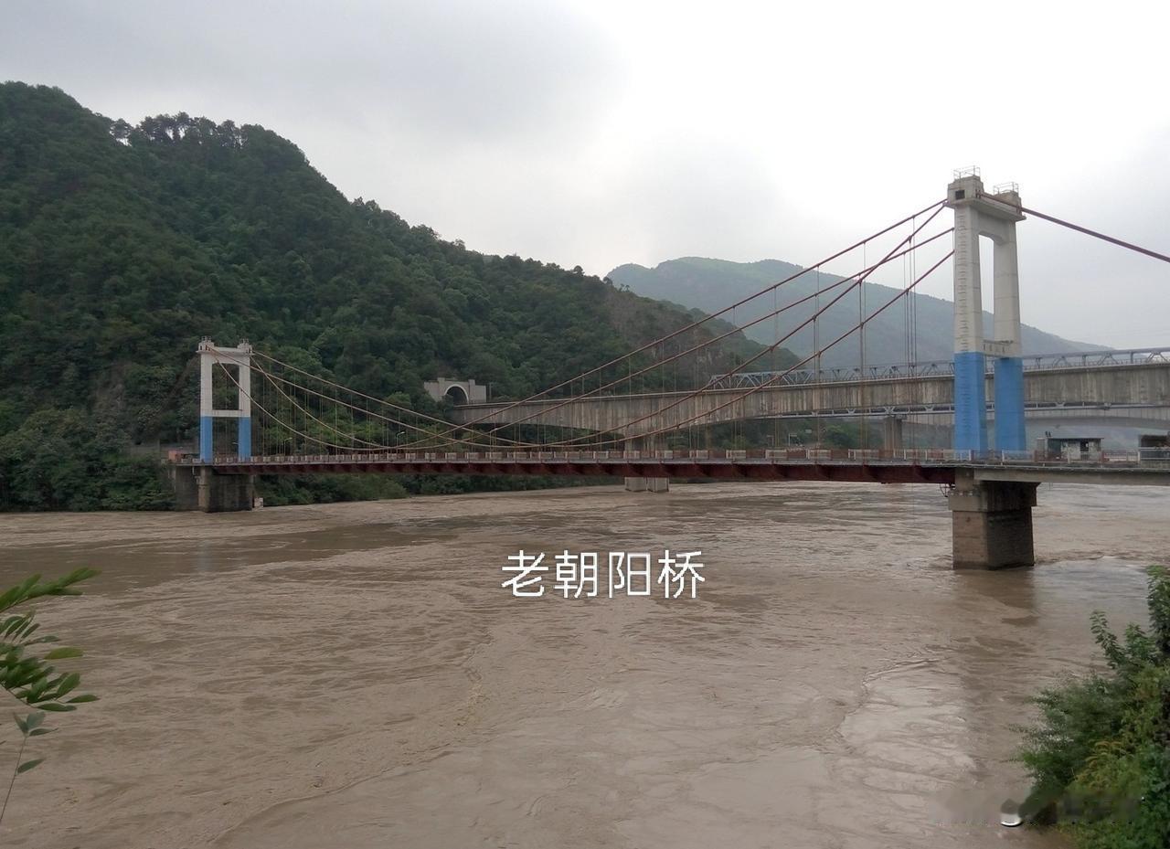 2020年8月中旬在北碚朝阳桥所拍，当时嘉陵江洪水过境，那也是重庆自1981年以