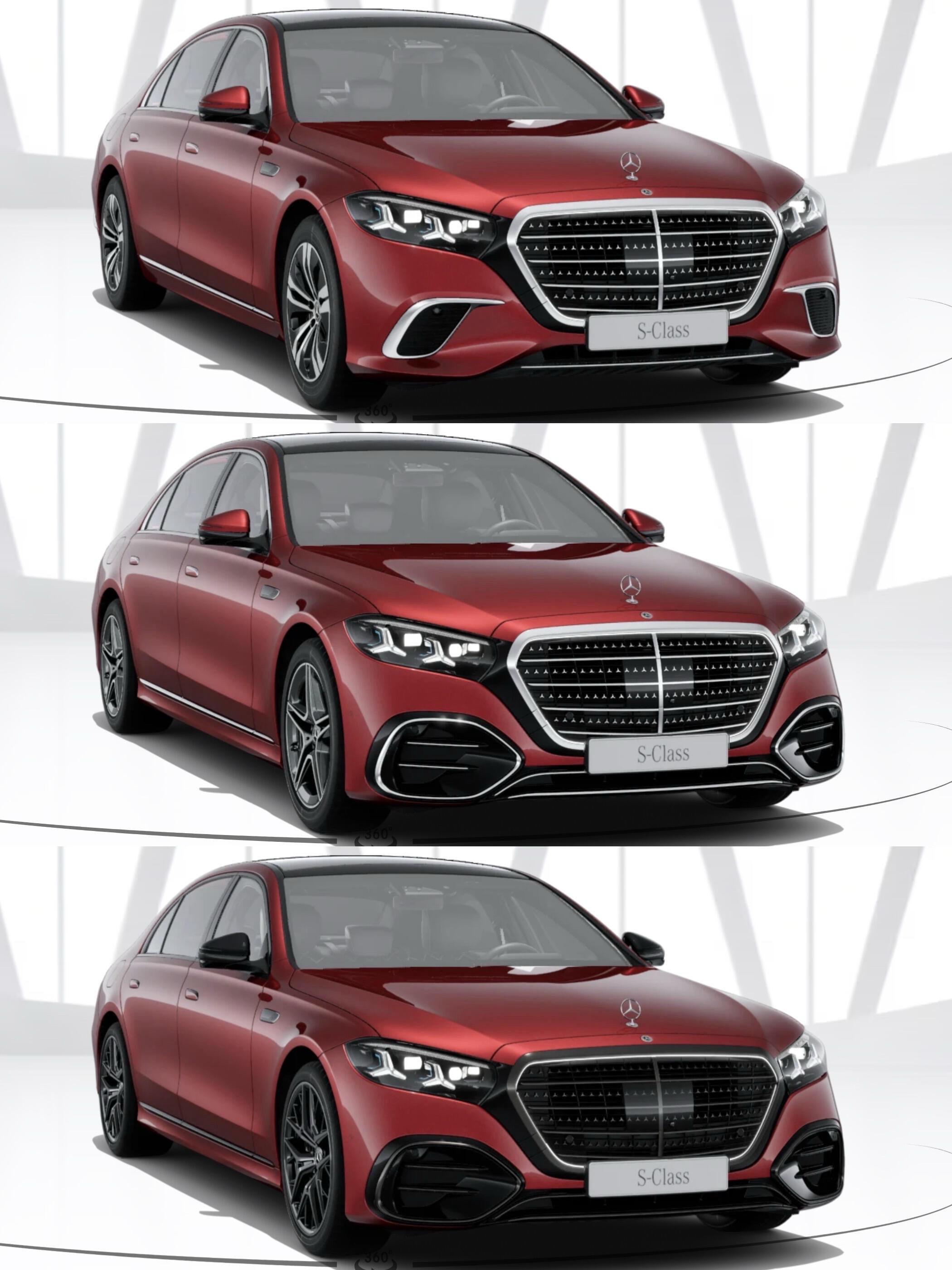 新款奔驰s.高配与低配外观套件，还有高配暗夜套件版官方发布
