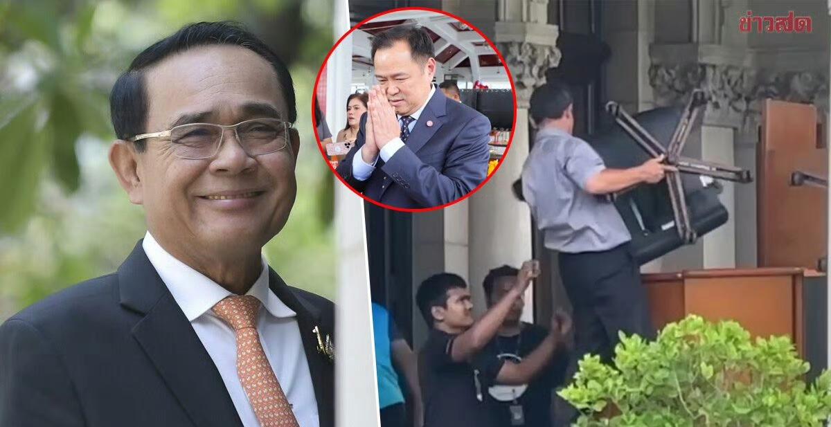 泰国新总理阿努廷布置办公室，可以说没有尴尬只有更尴尬，阿努廷不仅使用巴育担任总理