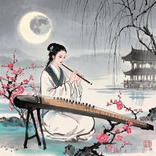 《春夜》
——宋·朱淑真
半檐斜月人归后，
一枕清风梦破时。
无奈梨花春寂寂，