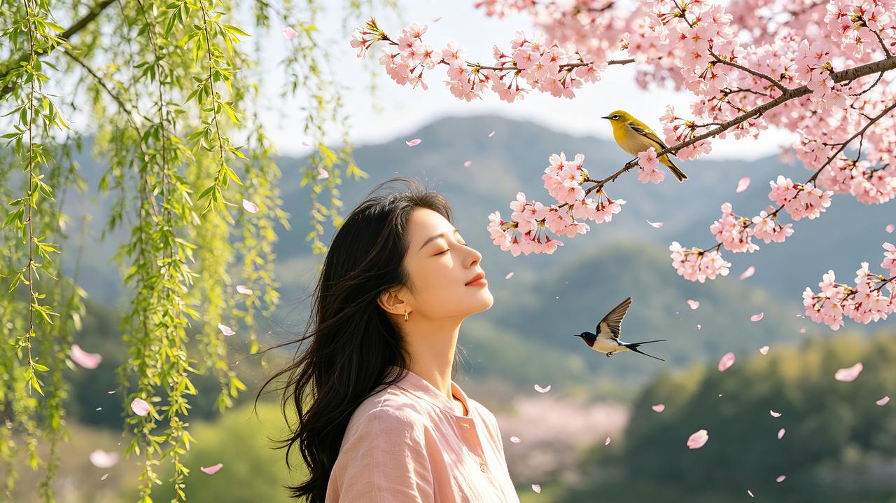 请您对下联上联：桃花开放美人醉下
联：柳色轻摇墨客痴
配诗：
桃花开放美人醉，