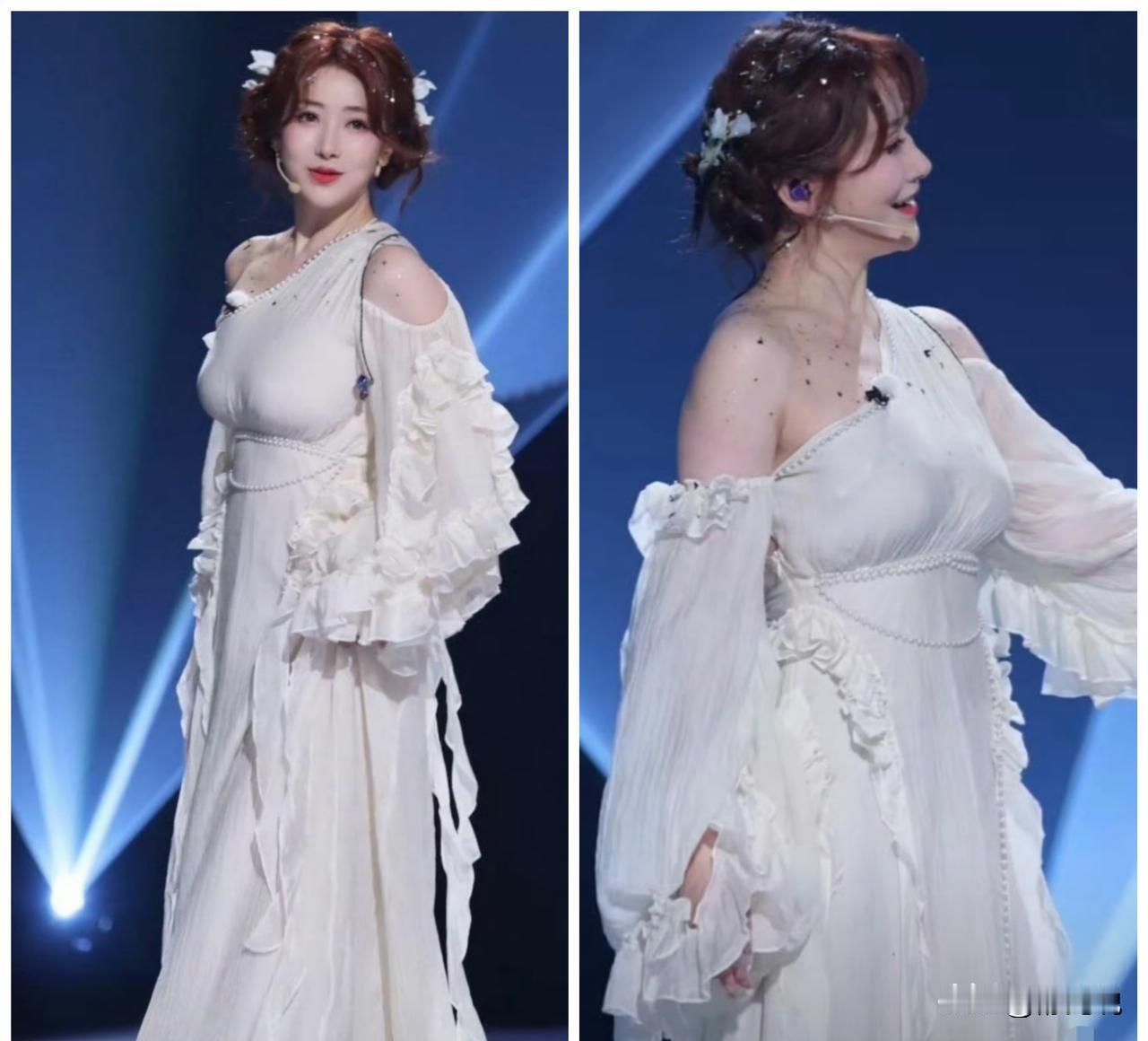 50岁，还在演少女？
她干脆重新定义了“少女感”。
不是靠滤镜，是三个月零碳水，