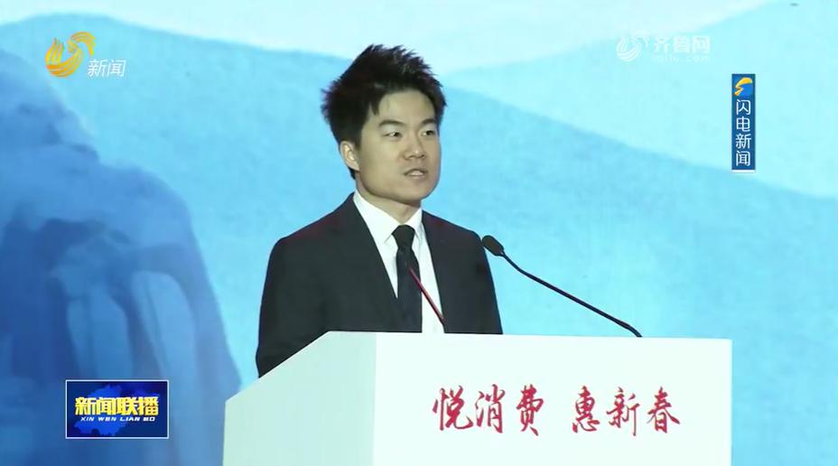1月25日，在2026山东迎新春消费季启动活动上，“与辉同行”负责人董宇辉作了主