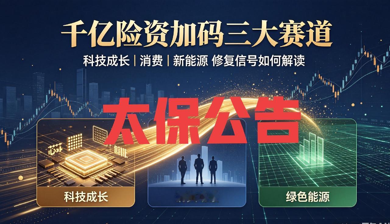重磅解读｜千亿险资加码三大赛道，太保公告如何带动本周板块修复
 
提示：理财有风