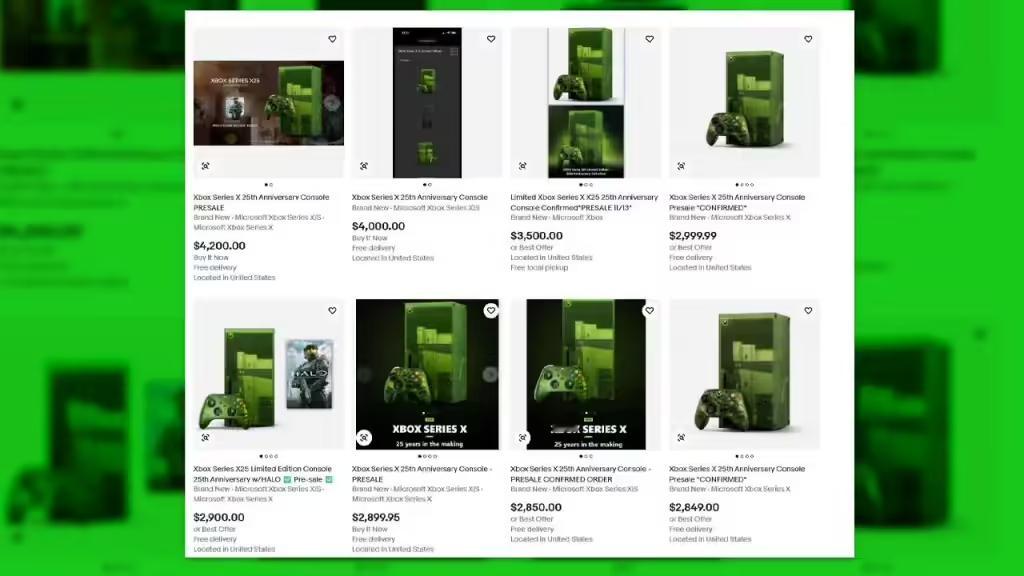 【溢价达288%：微软25周年版XBOX Series X预购秒没，被黄牛倒卖】
