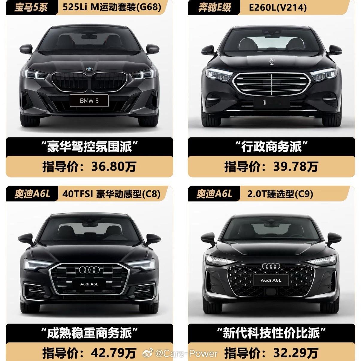 👽宝马5系👽奔驰E级👽奥迪A6 C8👽奥迪A6 C9你要买的话选哪个？ 