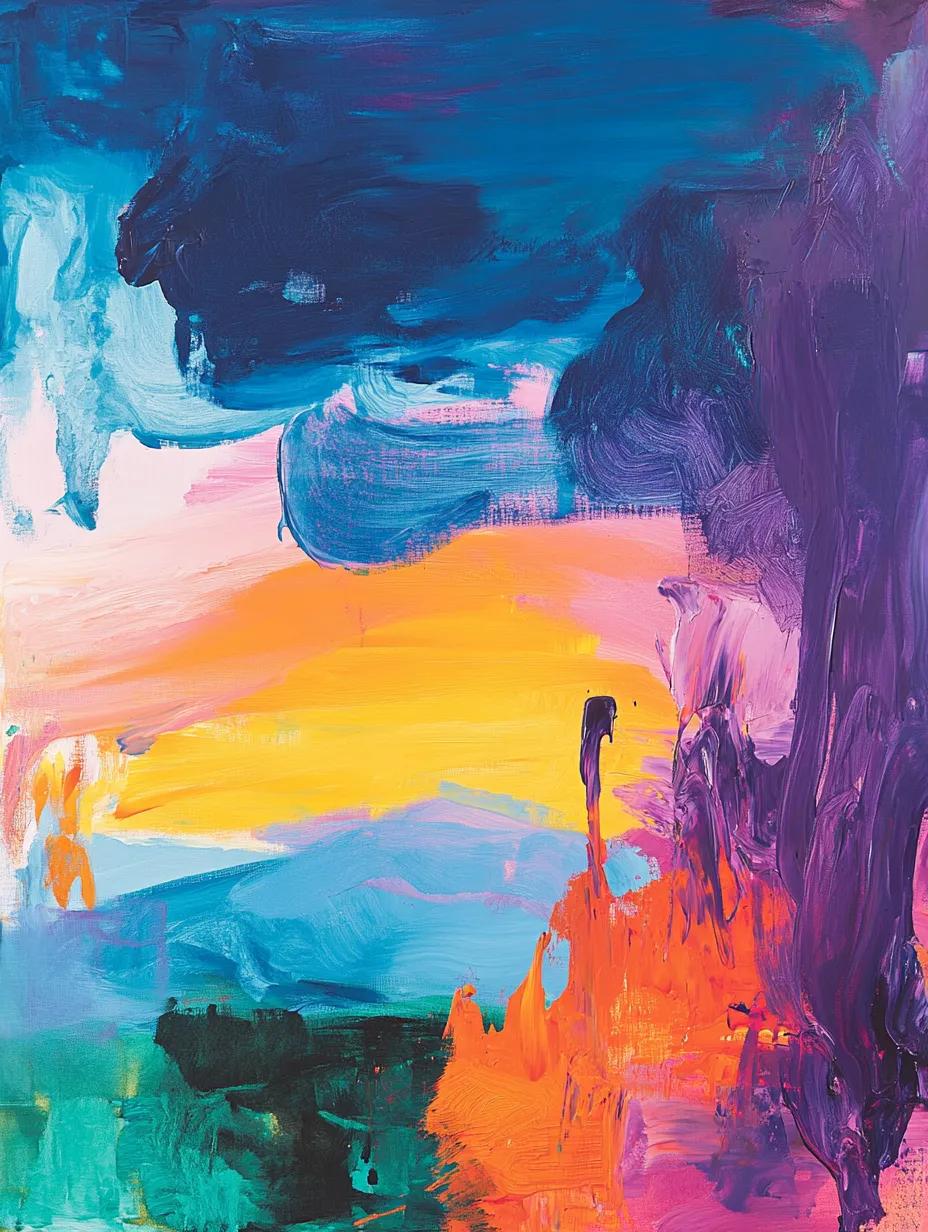 梦幻色彩，抽象艺术，视觉盛宴！🎨🌈
