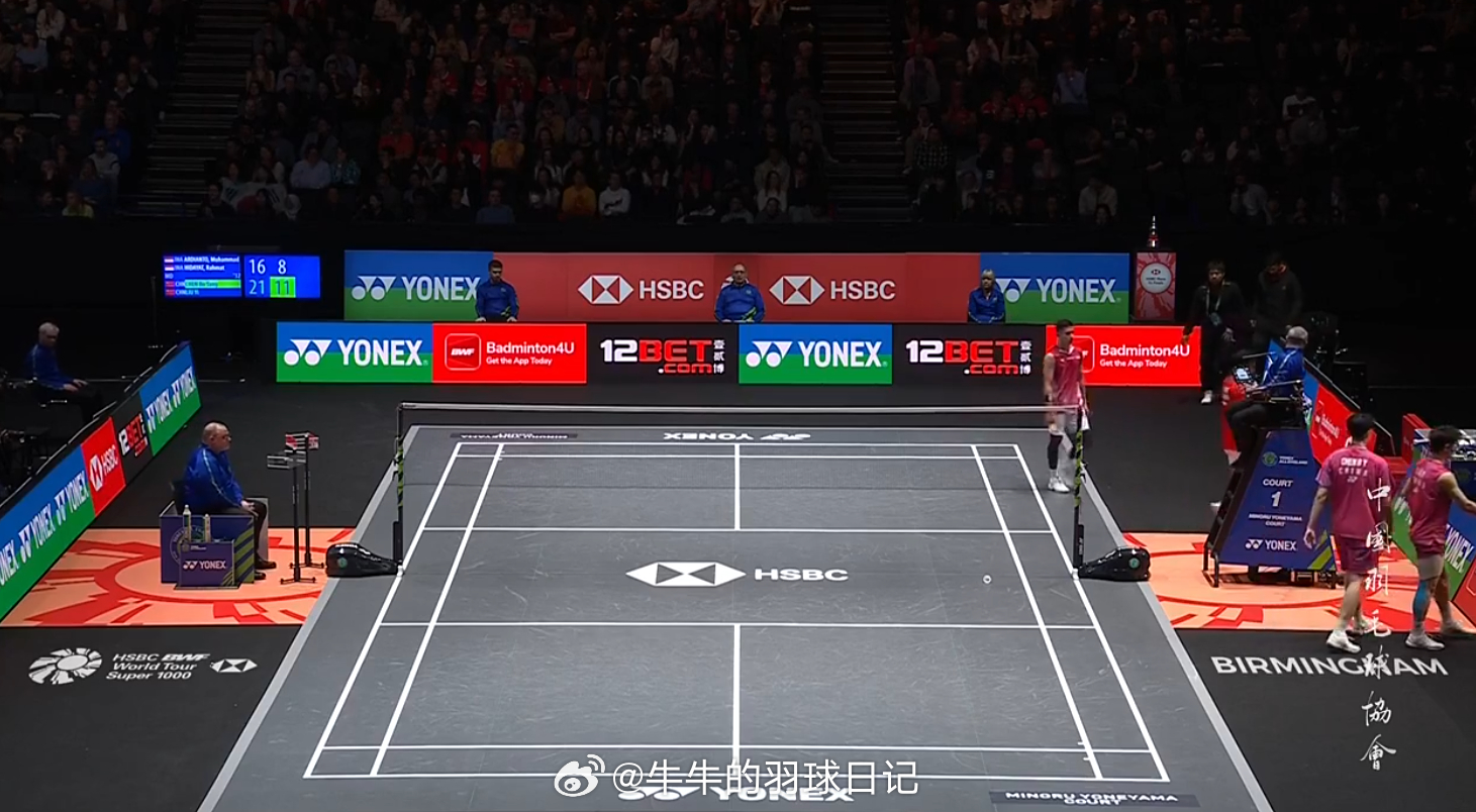 男双 1/4赛 阿迪安托/拉赫马特 16-21 8-11 陈柏阳/刘毅2026全