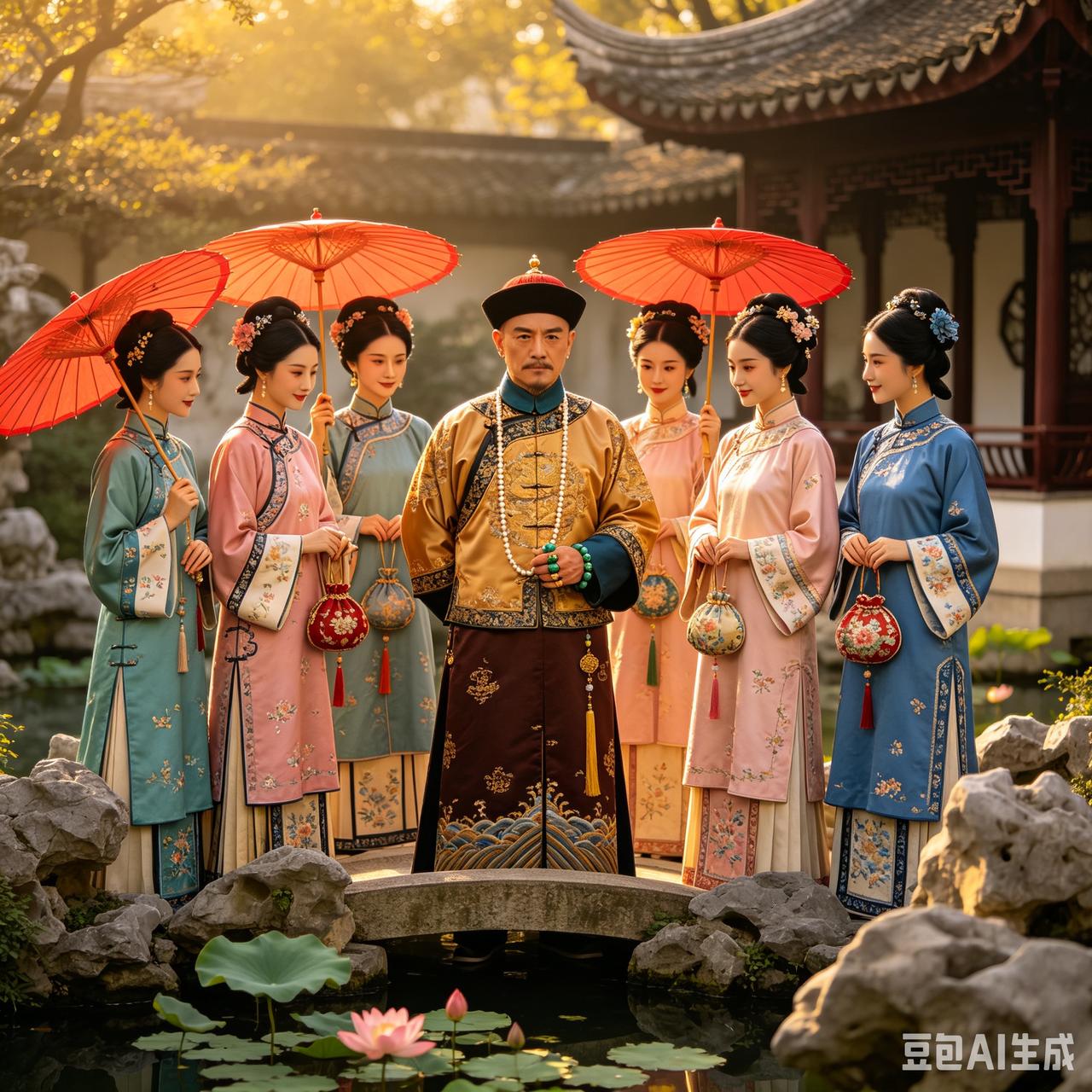嘉庆年间的黄老爷：八房美妾，一生无子，临终遣散惹人议

清朝嘉庆年间，江南有位富
