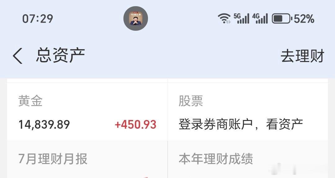什么情况啊？昨天黄金大涨了吗？ 