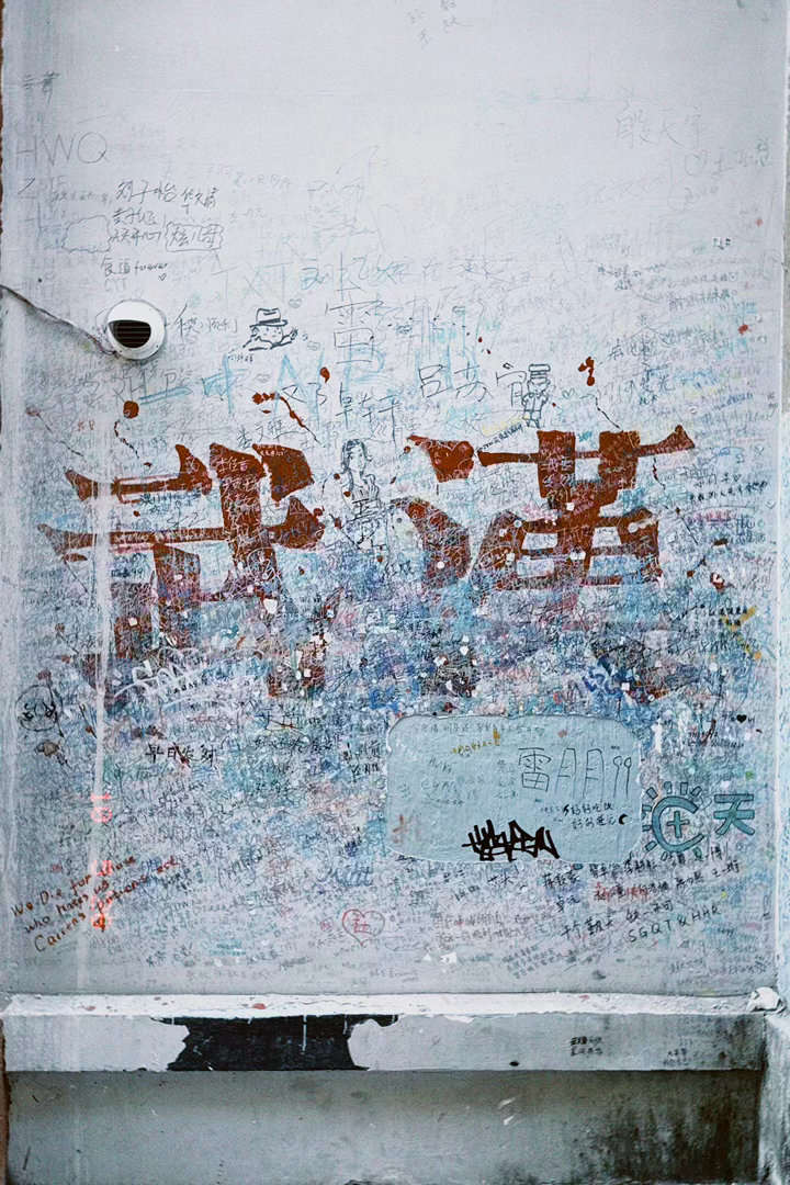 一条小巷子里出片率极高啊[柯基]都忍不住自拍了起来，遇到一辆被熊覆盖的电动车，车