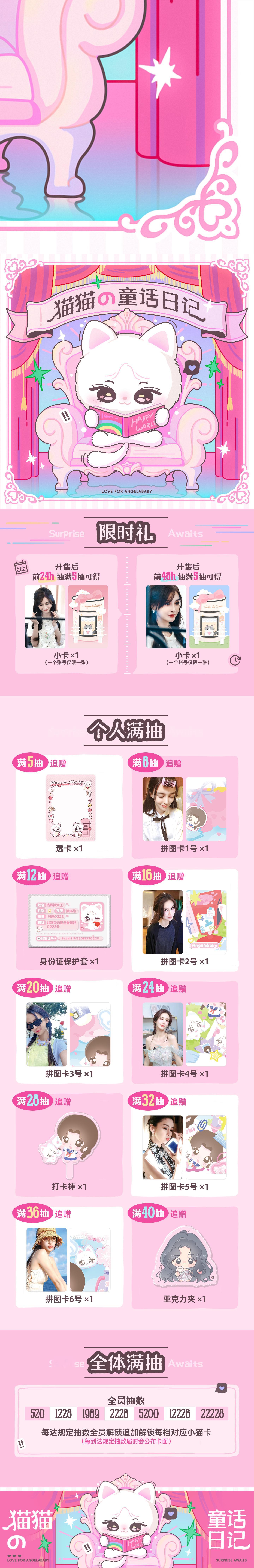 angelababy 📝杨颖 《猫猫の童话日记》主题抽抽乐企划翻开这本毛茸茸的