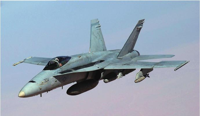 每天认识一件兵器 F/A-18大黄蜂舰载攻击轰炸机［美］最大速度：1915千米／