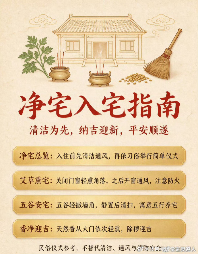 净宅字面意义很简单，又叫安宅🏠就是清理家宅。它的作用是安定“宅神”，驱逐外邪。