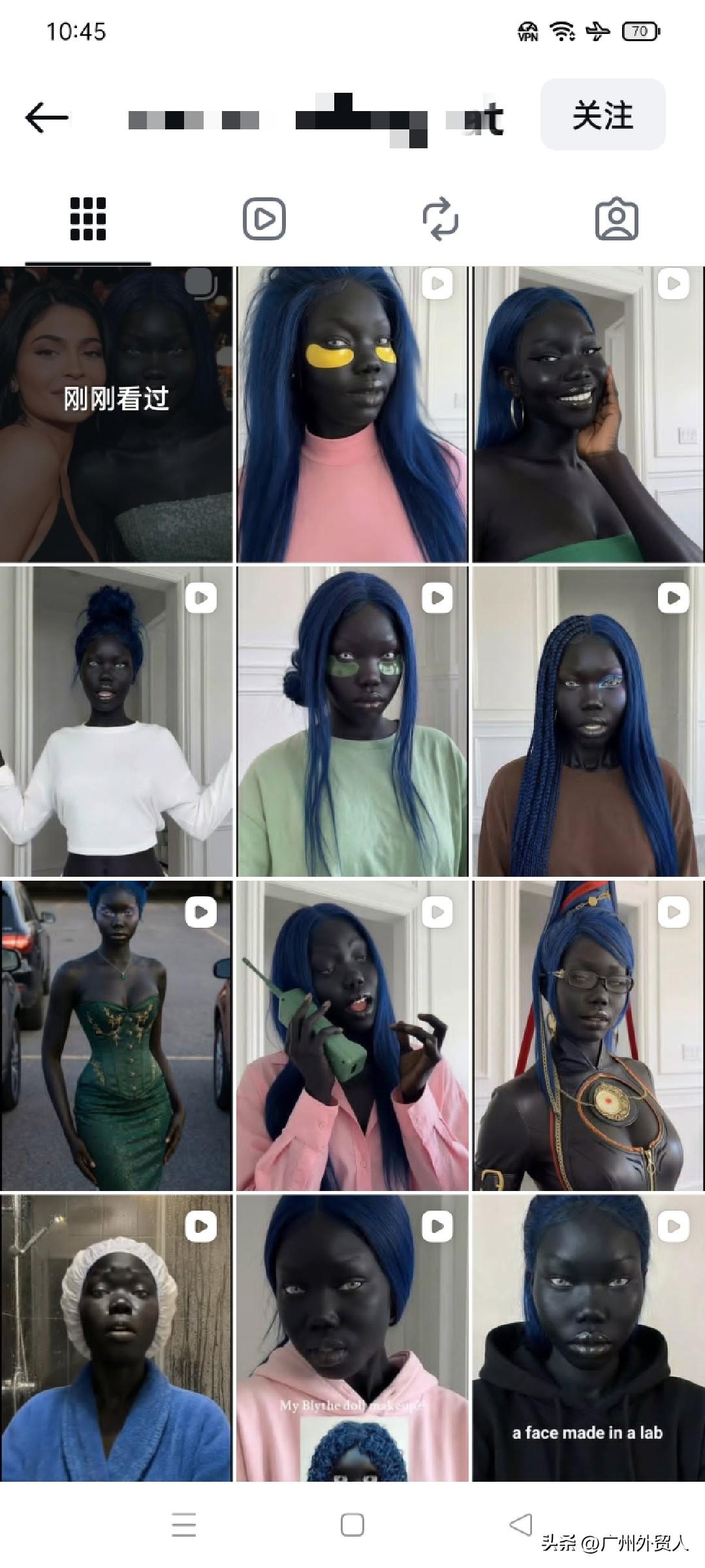 这是Instagram上一个非常成功的账号，主打就是一个焦点：黑[大笑]
每个作