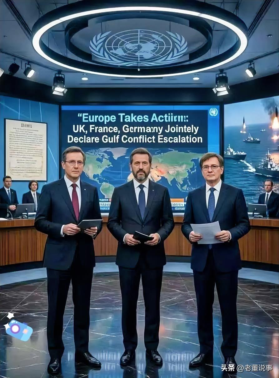 刚看到的消息——欧洲也下场了。

3月1日，英法德三国突然发了份联合声明，话说得