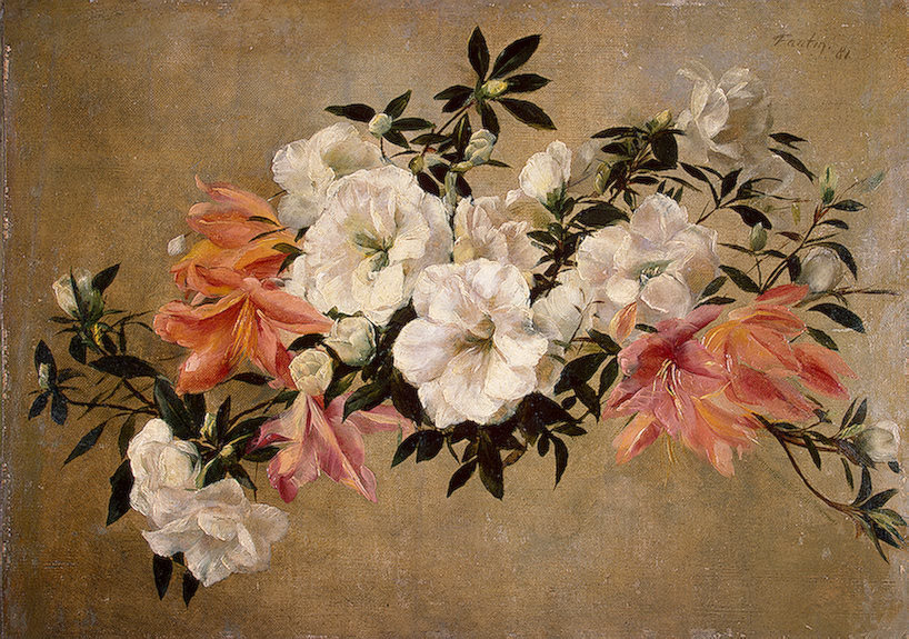 *方丹-拉图尔矮牵牛-𝑷𝒆𝒕𝒖𝒏𝒊𝒂𝒔-Henri Fantin