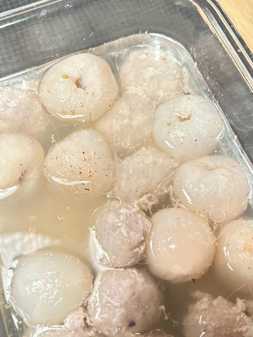 荔枝蒸肉圆子😋 甜丝丝