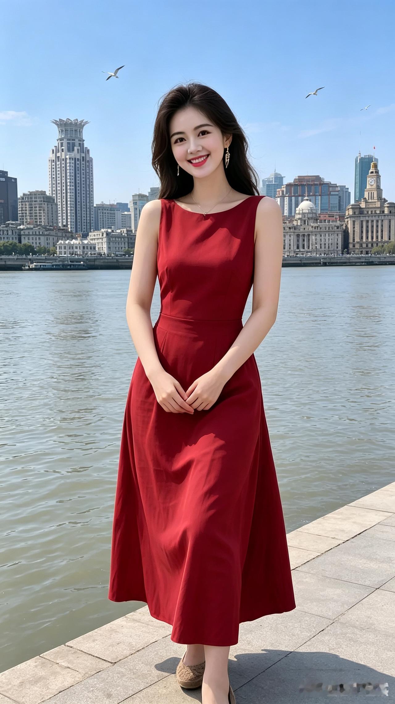 江畔新旧楼宇相映，百年建筑配摩天高楼，藏着独有的城市浪漫
 
宽阔江面静静横亘在