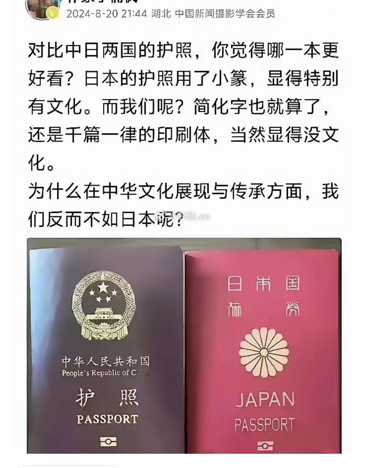 我更喜欢中国护照的质感和颜色，稳重大气上档次，遇到过有外国护照也是这种颜色，用绿