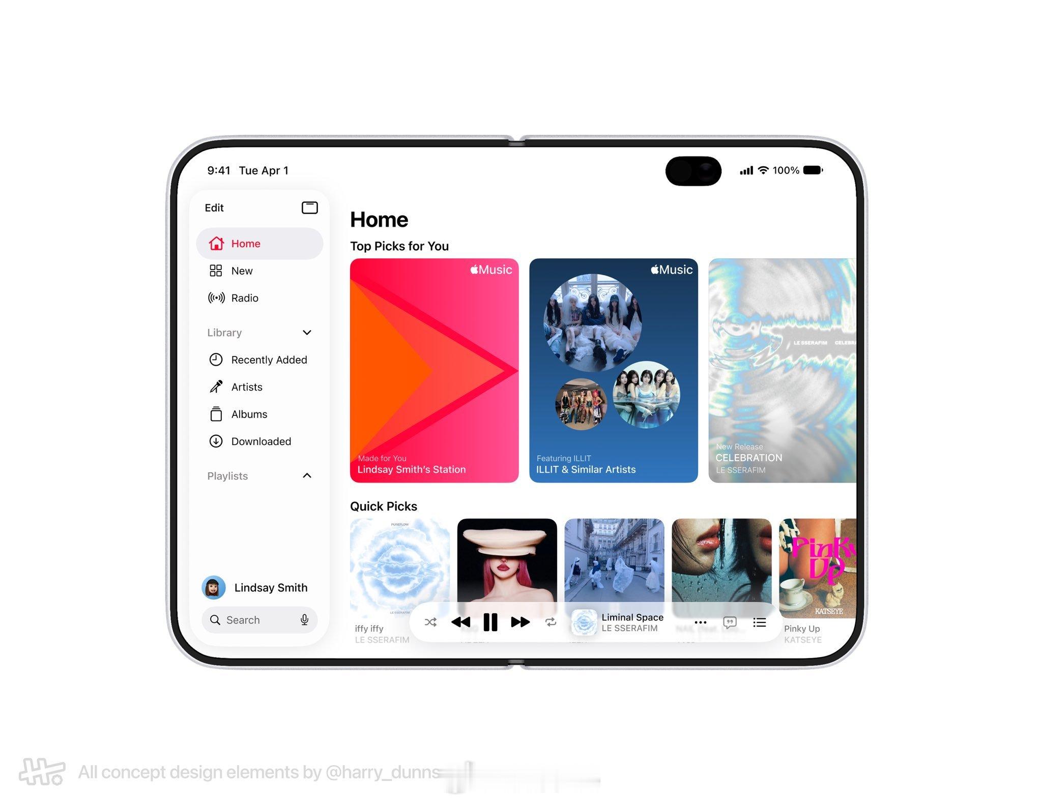 根据泄露信息，iPhone 折叠屏将拥有类似 iPadOS 的侧边栏的UI设计。