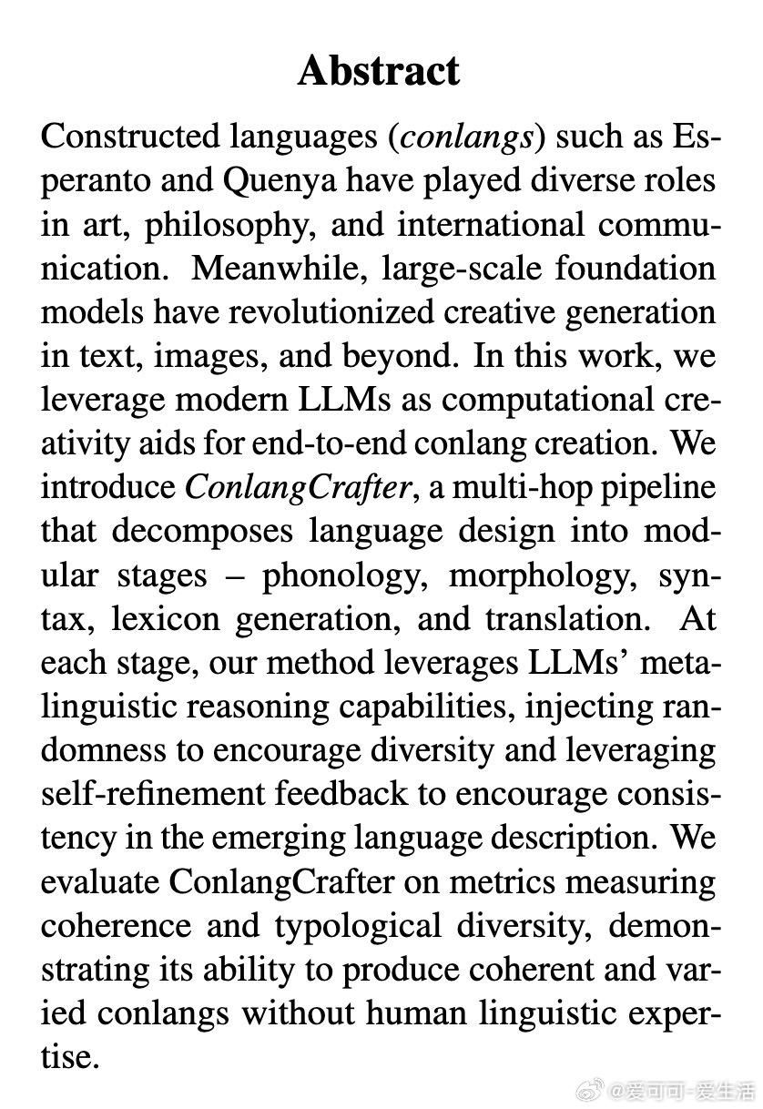 [CL]《ConlangCrafter: Constructing Langua