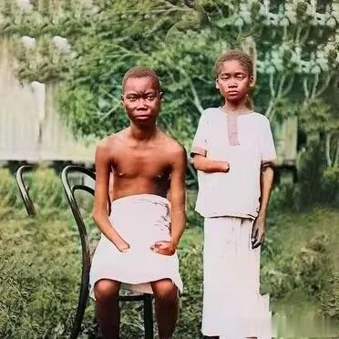 1908年，刚果的一对黑人兄妹，他们因为未能按时完成大量超额的工作，就被比利时殖