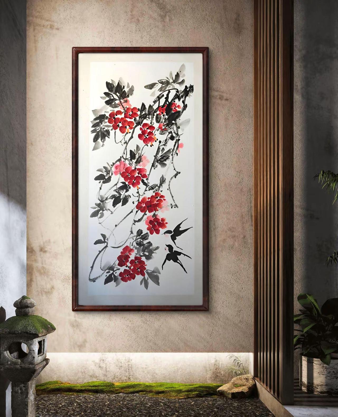水墨写意花鸟 国画花鸟 写意花鸟 花鸟画