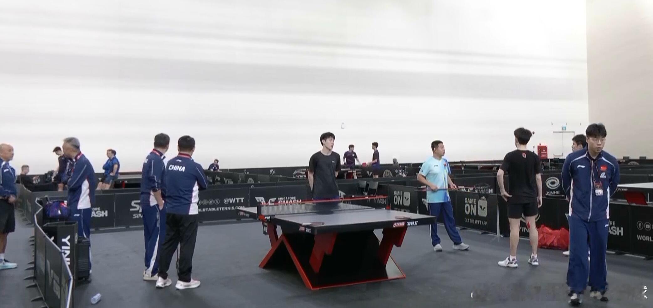 🇸🇬新满男双赛前，教练组超重视王建军➕刘恒➕白告➕老肖➕老秦 