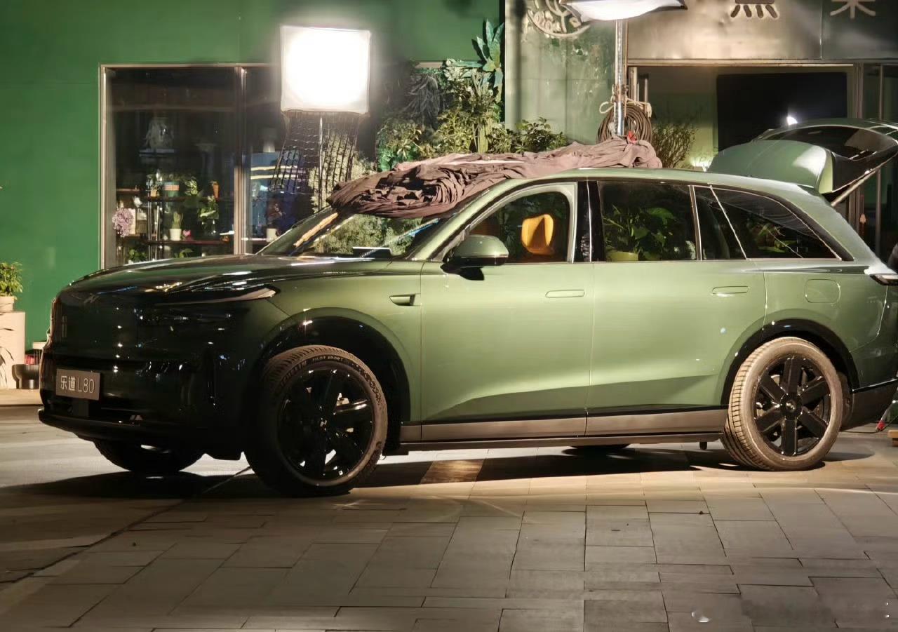 乐道L80绿色配色，外观和L90也太像了吧