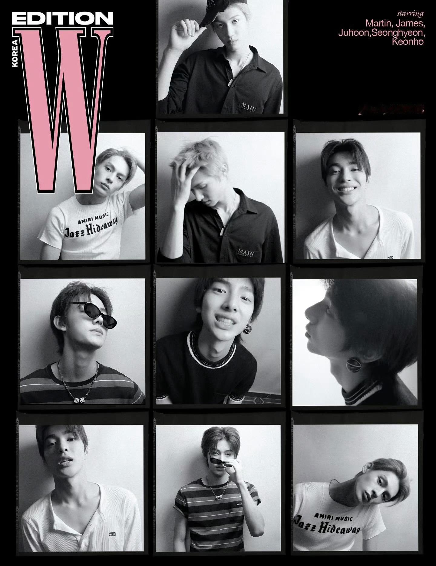 CORTIS出道首个封面 W KOREA 特刊封面人物 CORTIS大黑新男团出