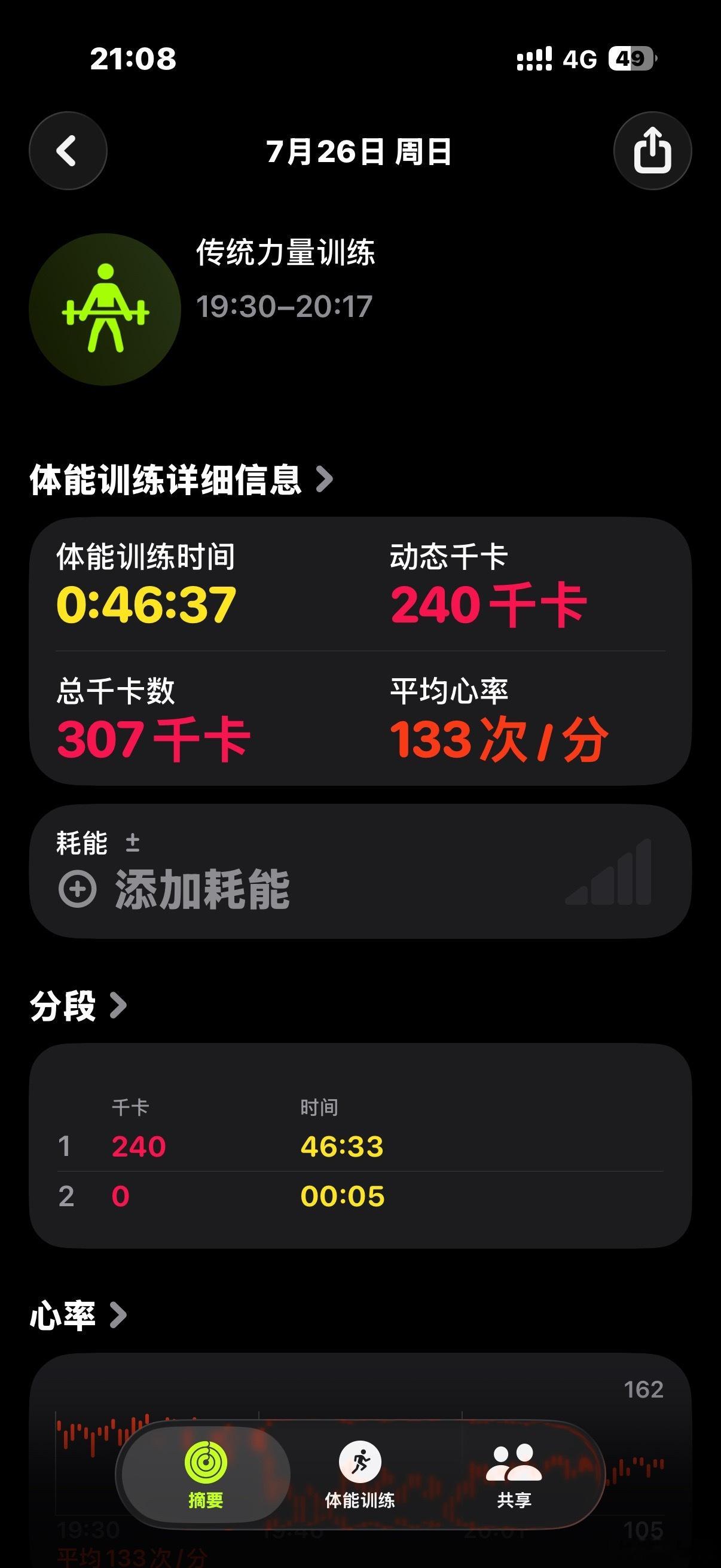 练臀腿好累。。。。。。。熬夜到早上五点才睡只吃了一个炸鸡腿和炸鸡排再来练臀腿更累