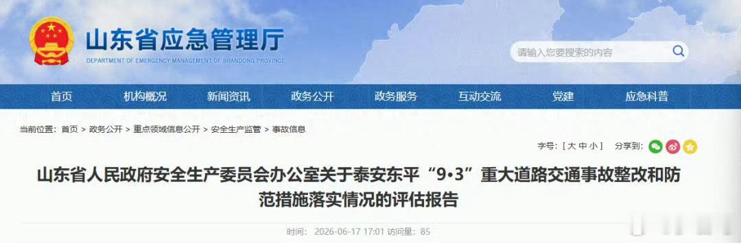 山东泰安致11死13伤交通事故报告公布【11死13伤！山东泰安市一中学门口重大道