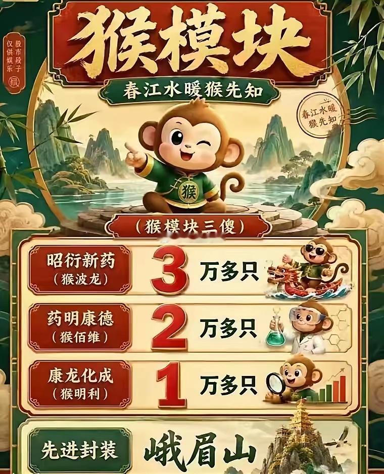 时间终将印证猴模块的价值逻辑：短期行情博弈里稀缺核心标的“小猴”，中长期产能端紧